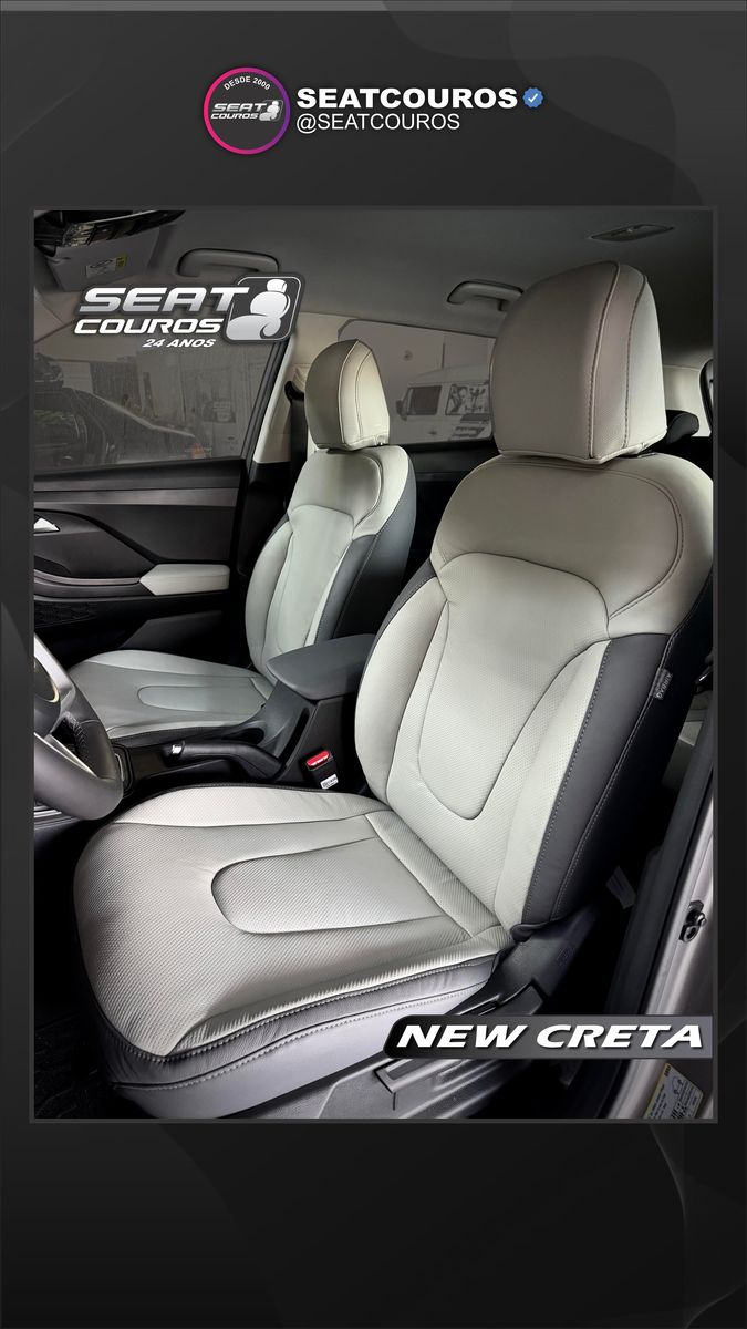 Bancos de couro New Creta Fortaleza – Seat Couros
